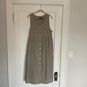 Gingham Erika Dress with sweet details size Medium